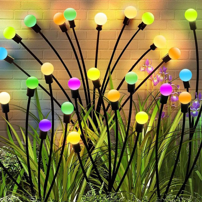Giovanna | 4Pack Outdoor Led Solar Lights | Waterdichte Starburst Solar Vuurvlieg Verlichting | Solar buitenverlichting