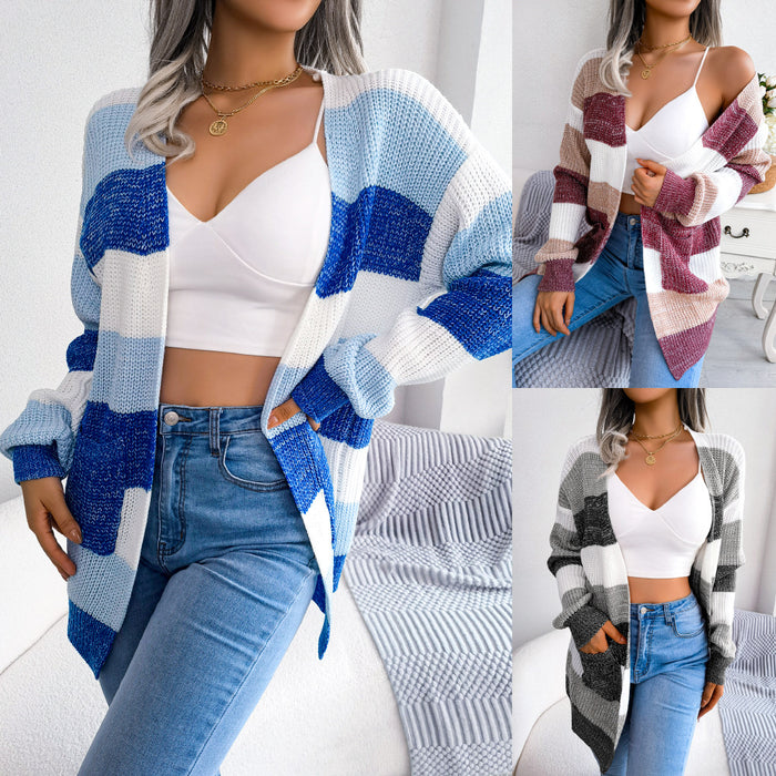Alva | Geruite Damestrui | Vest Voor Dames | Gestreept Vest