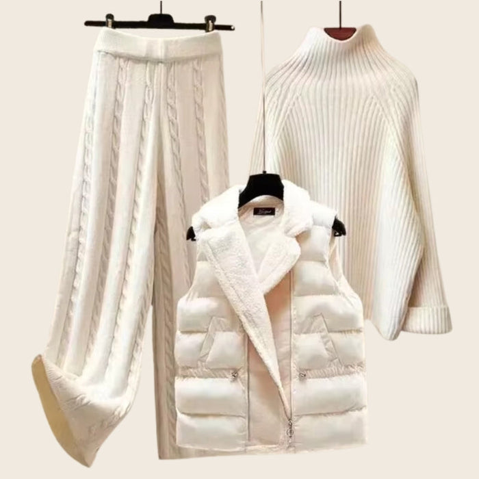 Ciel Blanc gebreide set met ultra-zachte stof en relaxed fit