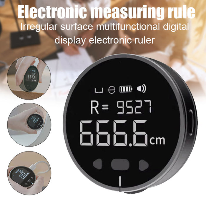 MeasuraTeck | Elektronische Meetliniaal | Hoge Precisie LCD-display | Draagbaar en Lichtgewicht