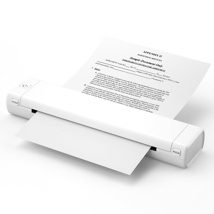 ThermoPrint M08F | Draagbare Thermische Printer | Bluetooth & USB Connectiviteit | A4 Formaat