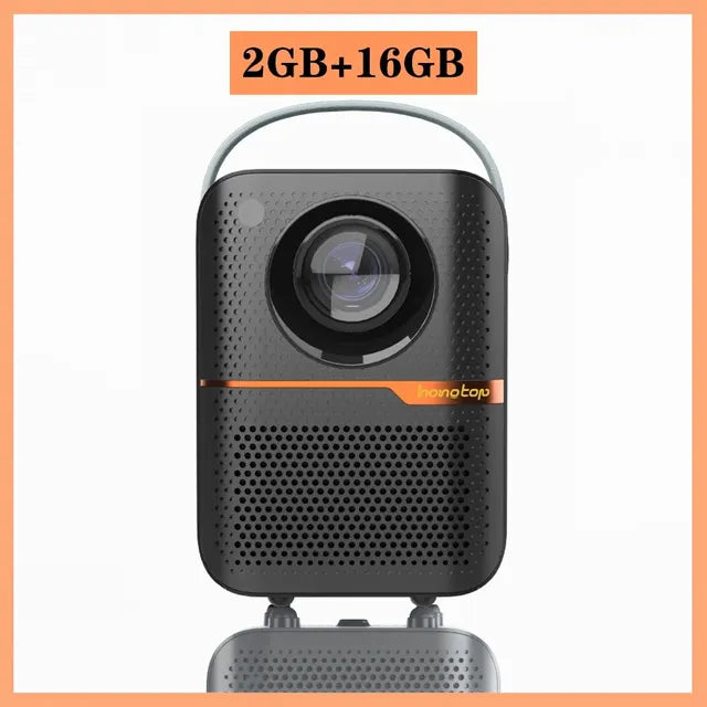 VisionX Pro | Draagbare Mini Beamer | 300 ANSI Lumen | Draadloos | Haarscherp Beeld