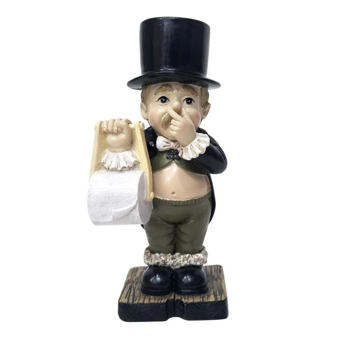 LachendeButler | Toiletpapierhouder | Creëer Plezier in de Badkamer | Verrijk je Badkamerervaring