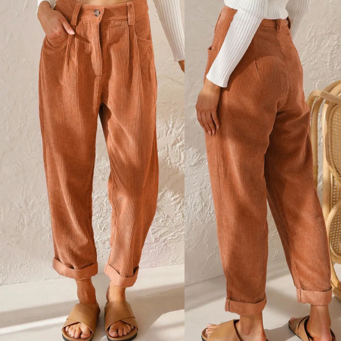 Candice - Corduroys, de stijlvolle en unieke elegante broek voor de lente