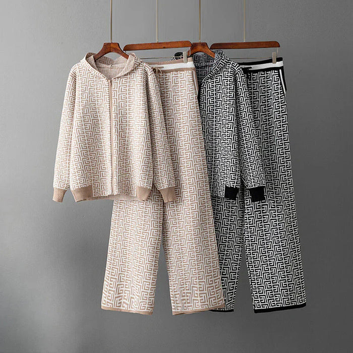 Olivia - Geometrische Loungeset voor Ultiem Comfort