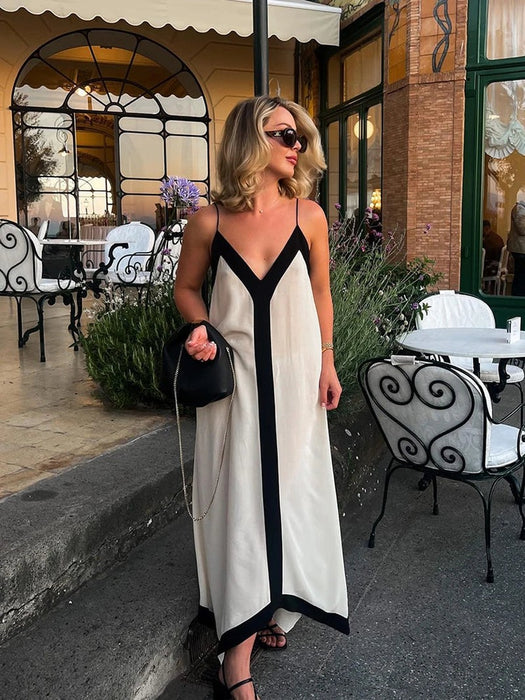 Rina - Zomer Maxi-Jurk met open rug Finn Brands