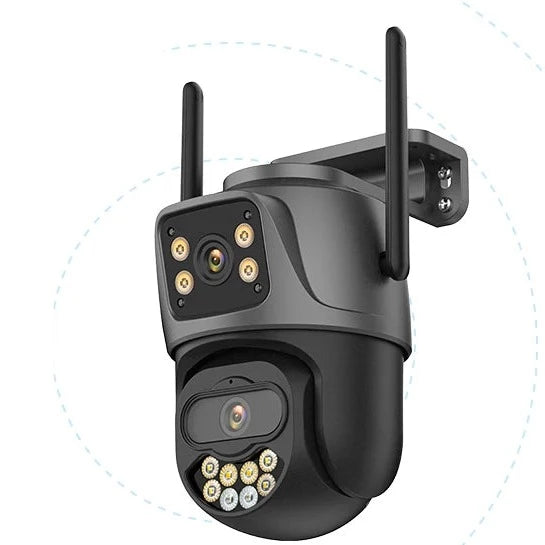 VigilEye | Slimme Dubbele Lens PTZ WIFI-camera | Auto Tracking | Full Color Nachtzicht