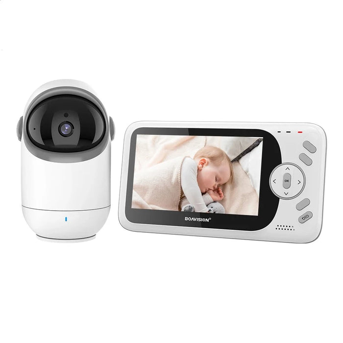 VisionGuard | Draadloze Babyfoon 4.3 Inch Video Scherm met Pan Tilt Camera | Tweewegscommunicatie