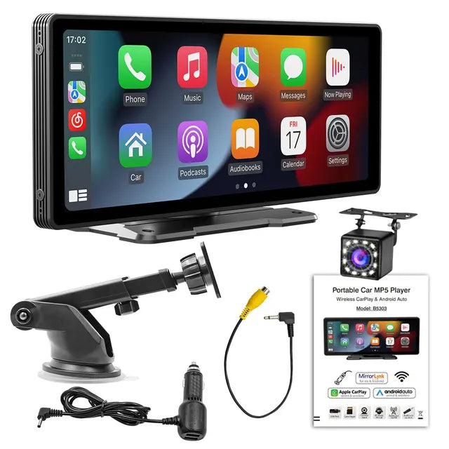 Nova | Universele 10,26” Scherm Autoradio | WiFi Video Player Carplay Scherm Voor Apple of Android