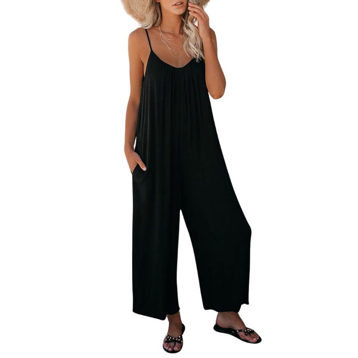 Anais - Bloemenprint jumpsuit met zakken voor de lente zomer