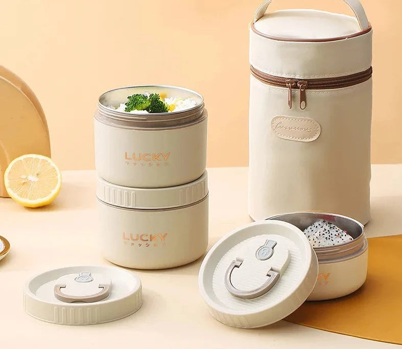 EetJoy | Bento Lunchbox Set | Houdt je eten warm | Duurzaam en stijlvol