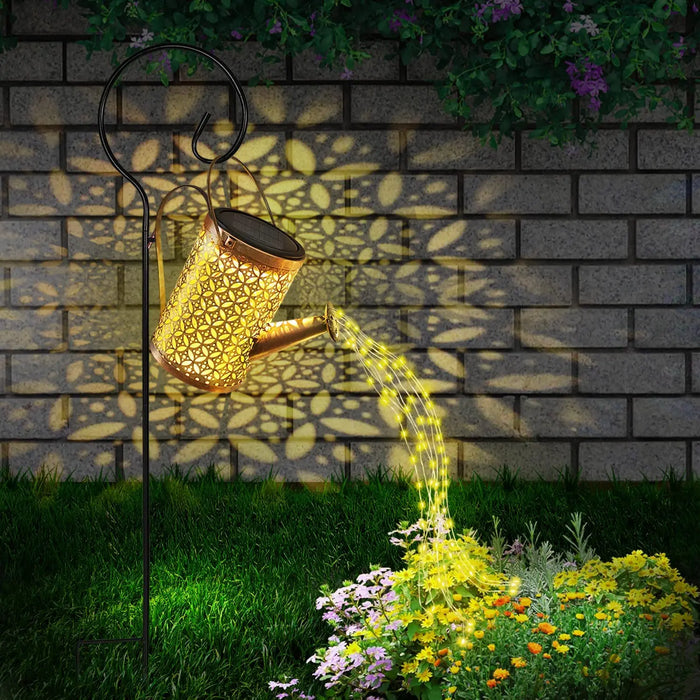 Glowsprout | Gieter Op Zonne-Energie Met Getrapt Licht | Waterdicht | Solar buitenverlichting