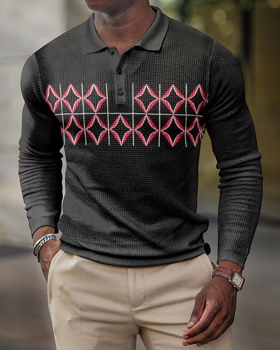 Dennis - Overhemd met lange mouwen voor heren met subtiel patroon | Elegantie en comfort | Minimalistisch design