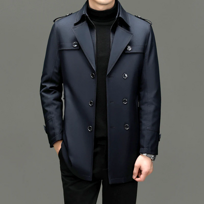 Brayden men’s British style trench coat voor stijlvolle herfstlook