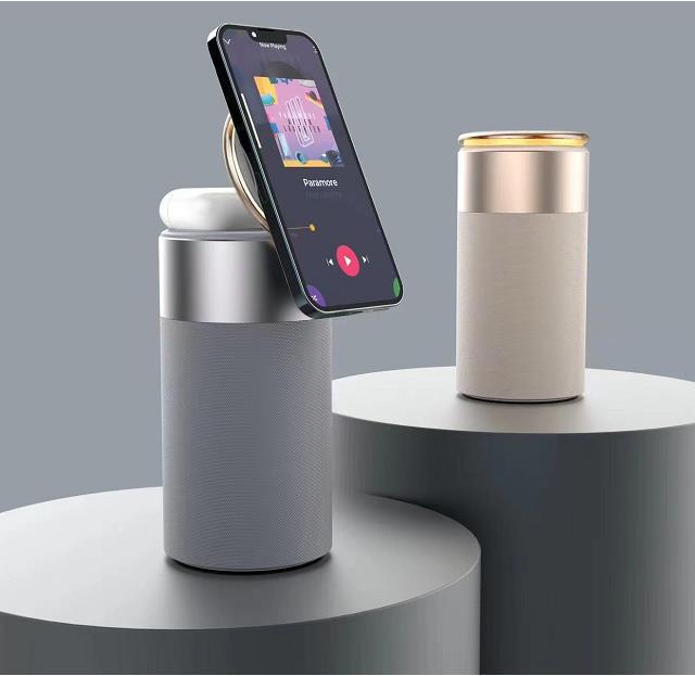 LUXBLEND | Draadloze Oplader, Bluetooth Speaker & Touch Lamp | Stijlvol Gemak voor Thuis en Kantoor