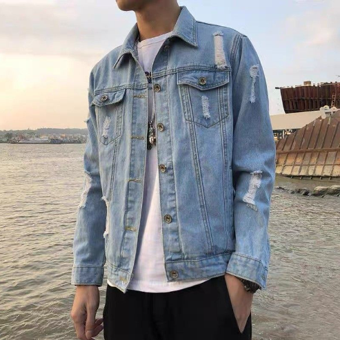 Slate | Heren Streetwear Mode | Effen Spijkerjack | Van Hoge Kwaliteit | Casual Jasje