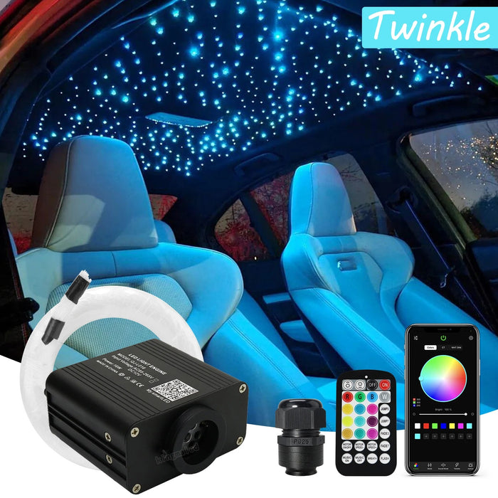 StarLume | 16W Twinkle RGBW Fiber Optic Light Set met Bluetooth-APP