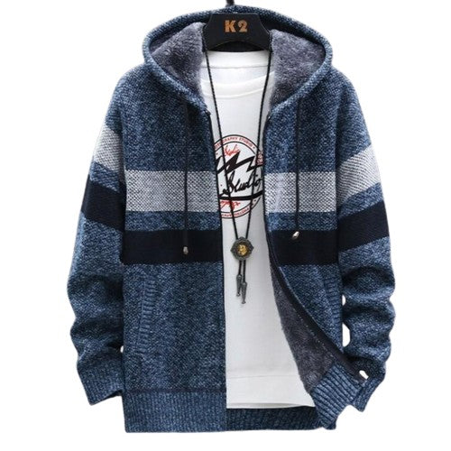 William - Katoenen vest voor heren met rits en capuchon | Elegante en moderne pasvorm | Geschikt voor zowel casual als zakelijke gelegenheden