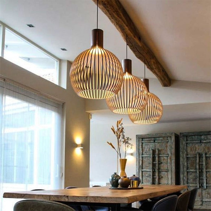 NATURALUXE | Handgemaakte Houten Designlamp | Verfijnde Natuurlijke Elegantie