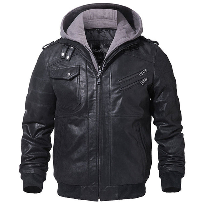 LUXBLEND | Motorjas Heren | Stijlvolle PU Leren Jas | Trendy Streetwear