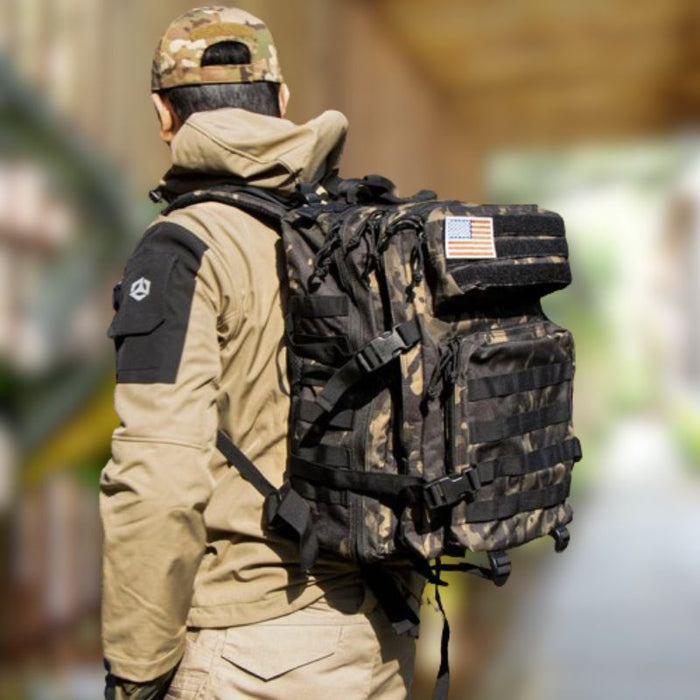 JAN | Geavanceerde Buitenshuis Tactische Rugzak Zwart | Militaire rugzak