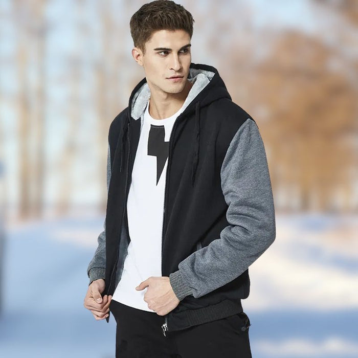 WARREN | Mannen Camouflage Winter Jas | Hooded Fleece Donsjack voor Casual Streetwear