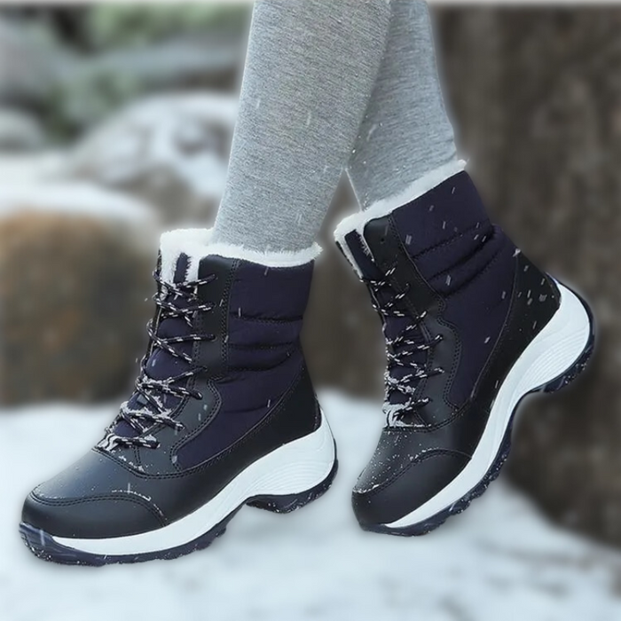 BELLE | Waterdichte Winterlaarzen voor Dames | Sneeuwlaarzen met Pluche Warmte