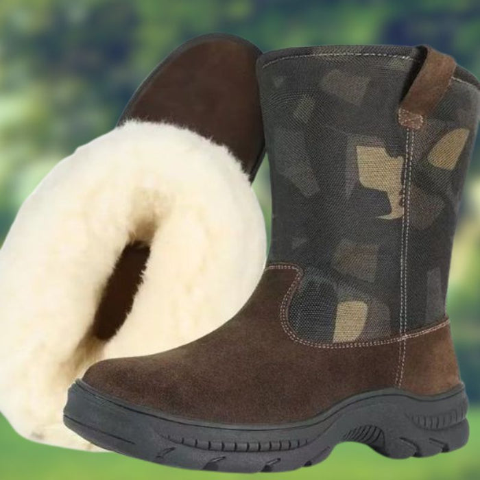 GUSTA | Winterwolbont Fleece Voering Verdikte Sneeuwlaarzen
