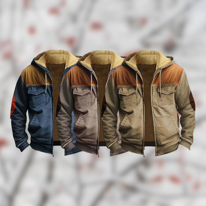LUCAS | Stedelijk Comfort Herenjas | Herfst Fleece Streetwear met Ritssluiting Overjas