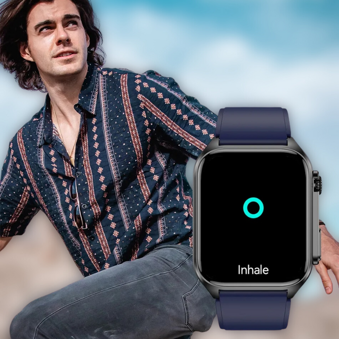 OLIVER | Smartwatch Met Bloedsuikercontrole | AI Stemassistent, Bluetooth-Bel, Ecg