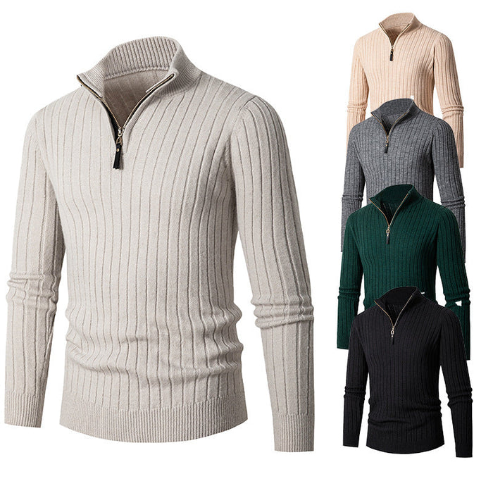 SNUGGLEFIT | Warme heren trui met halfhoge rits | Comfortabel en stijlvol | Ideaal voor koude dagen