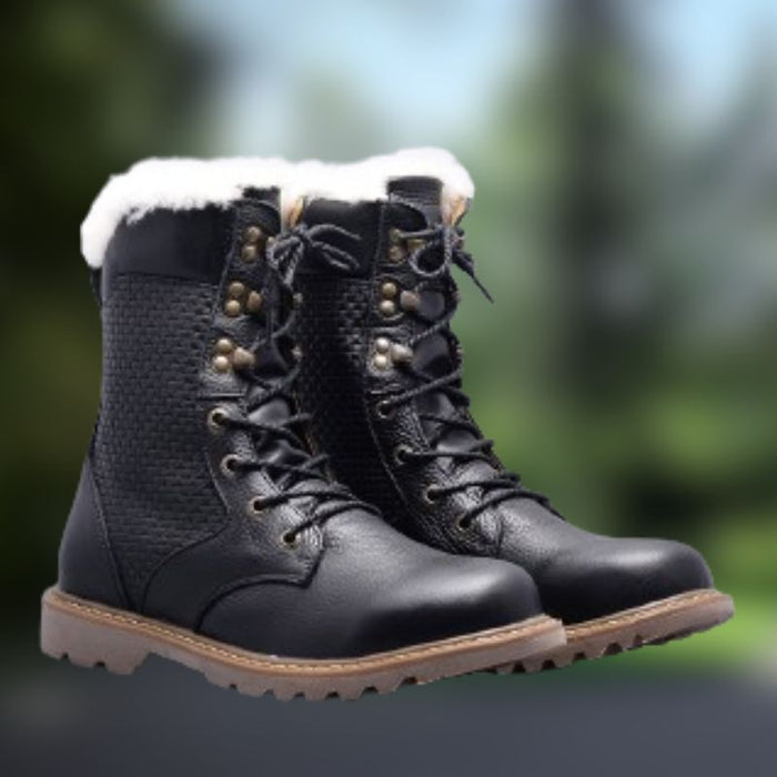 LEX | Natuurlijke Wollen Winterlaarzen Handgemaakte Warmste Winterschoenen Echt