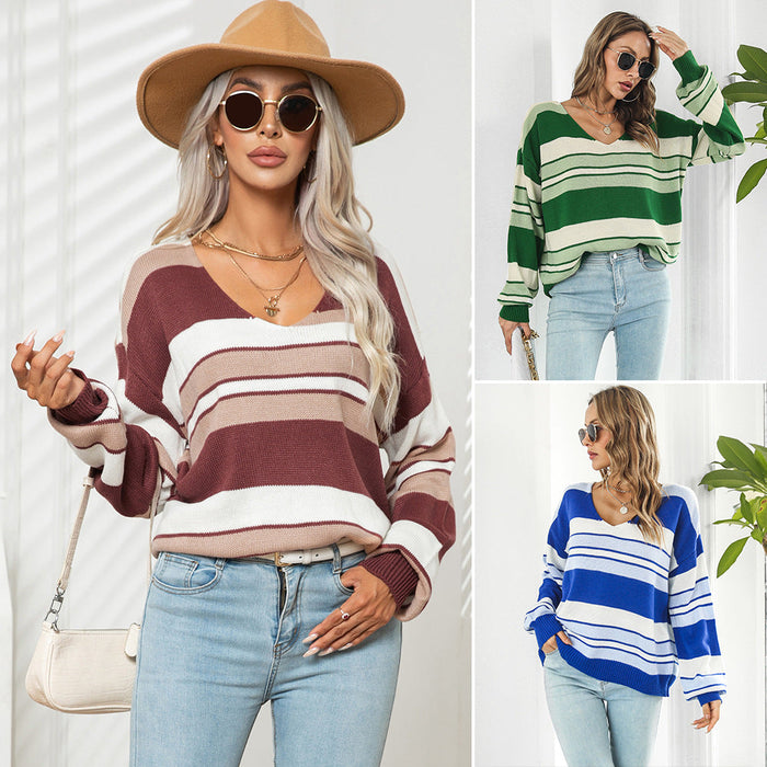 TRENDYTRUI | Gestreepte Trui | Comfortabele Pasvorm | Stijlvol en Warm