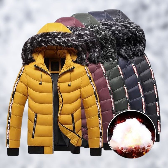 Oliver | Winter Warm Jacket Voor Heren - Parka Met Bontkraag en Capuchon