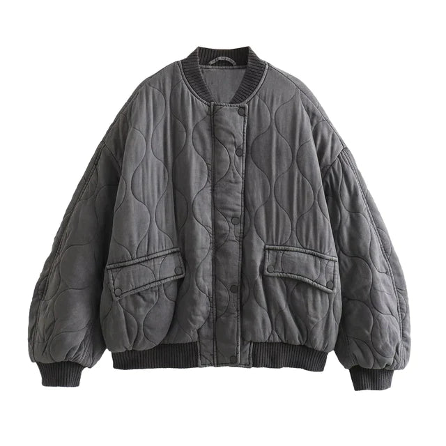 VERA | Stijlvol en Comfortabel - Ontdek de Eigentijdse Cotton Comfort Bomberjas met Retro Flair