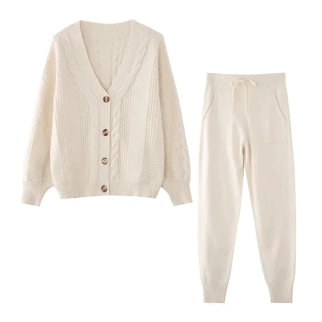 BLISSWEAR | Gebreide 2-delige Trui Set | Warm en Stijlvol | Comfortabel voor de Winter
