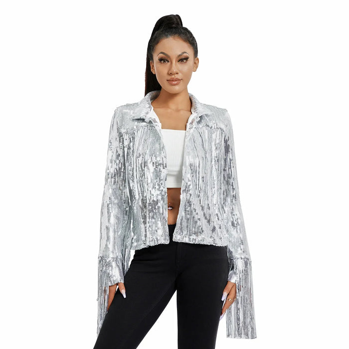 MARYA | Glitter Jasje | Stijlvolle Glitter Blazer | Blazer Met Pailletjes