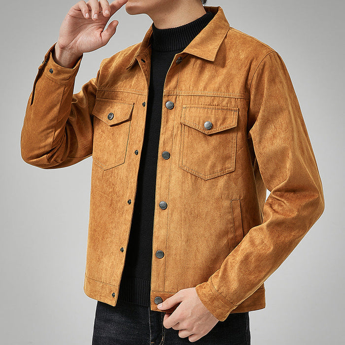 TRENDYFLEX | Casual Suede Herenjas | Stijlvol Brits Design | Comfortabele Pasvorm