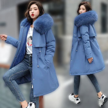WINTER WONDERS | Luxe Damesjas met Bontkraag, Warme Lange Parka