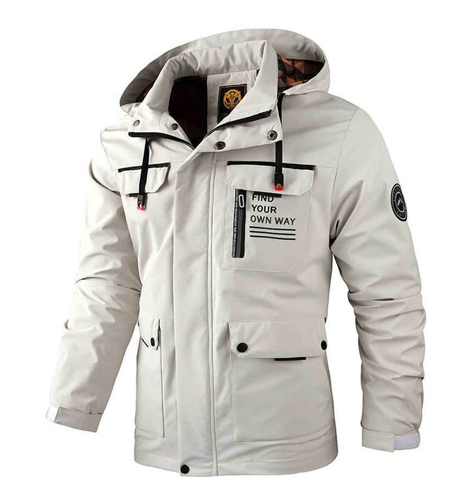 URBANSHIELD | Heren Casual Hooded Jacket | Stijlvolle Bescherming | Winddicht en Comfortabel