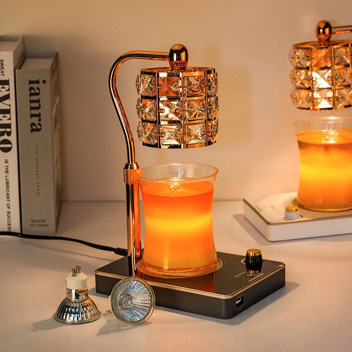 ZenFlame | Aromatherapie Wax Smeltlamp | Verstelbaar | Sfeervol Licht | Ontspanning