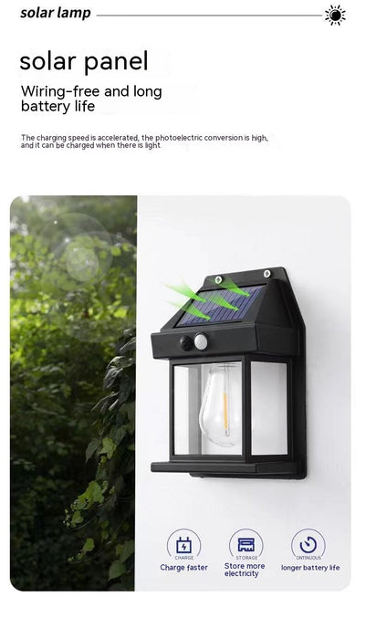 SOLARIS | Outdoor Solar Waterdichte  Tuin Wandlamp | Trendy Zonne-energie Lamp