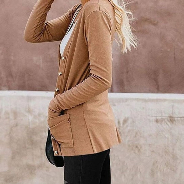 Bianca - Klassiek vest voor dames met zakken, zachte en ademende stof