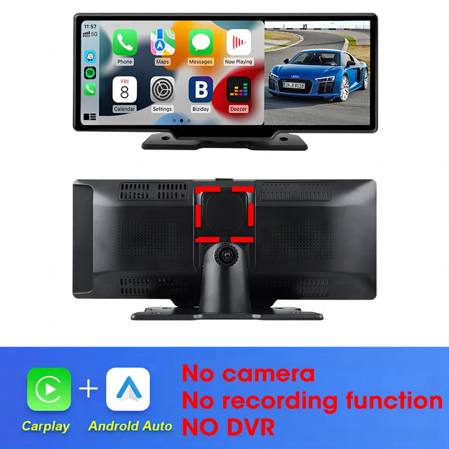 CARRUSH | Geavanceerde Auto DVR met CarPlay Android Auto Dashcam | Slimme Autocamera