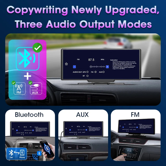 CARRUSH | Geavanceerde Auto DVR met CarPlay Android Auto Dashcam | Slimme Autocamera