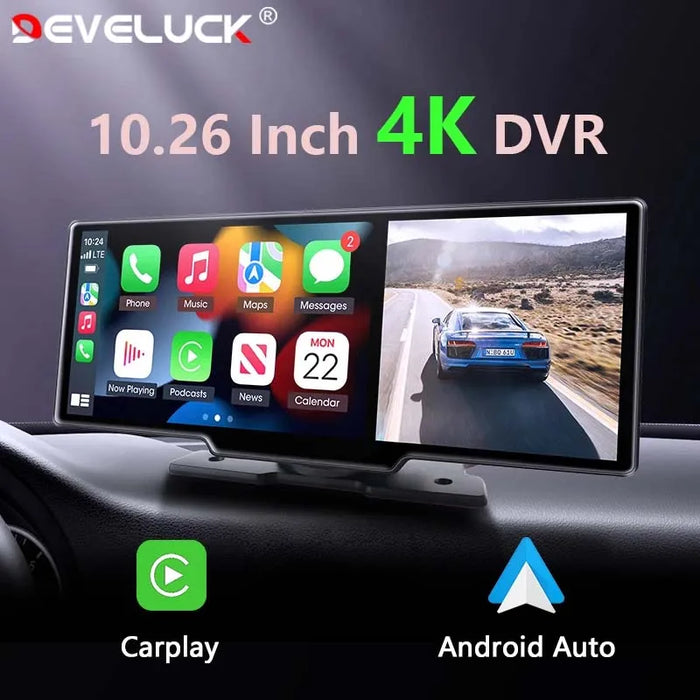 CARRUSH | Geavanceerde Auto DVR met CarPlay Android Auto Dashcam | Slimme Autocamera