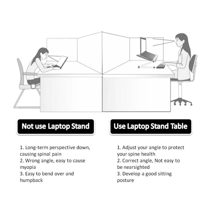 Elevato | Opvouwbare Laptopstandaard | Ergonomisch Ontwerp | Draagbaar en Duurzaam