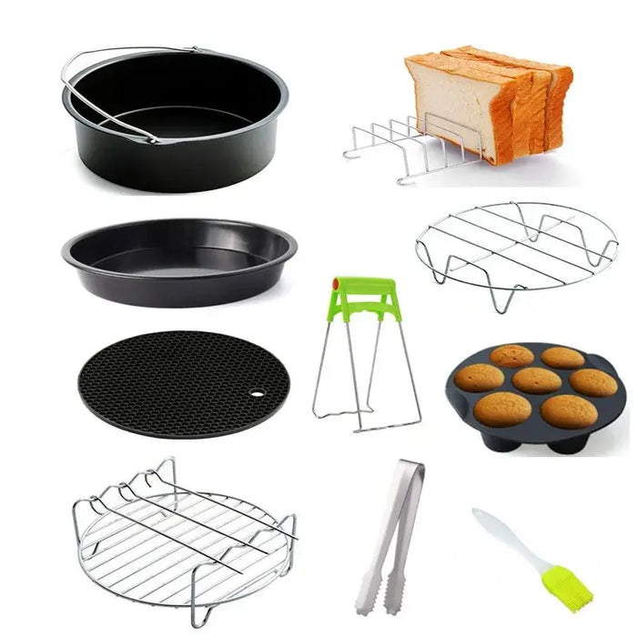Frymaster | Airfryer Accessoire 10pcs Set | Veelzijdig en Handig | Maak Van Elke Maaltijd Een Feest