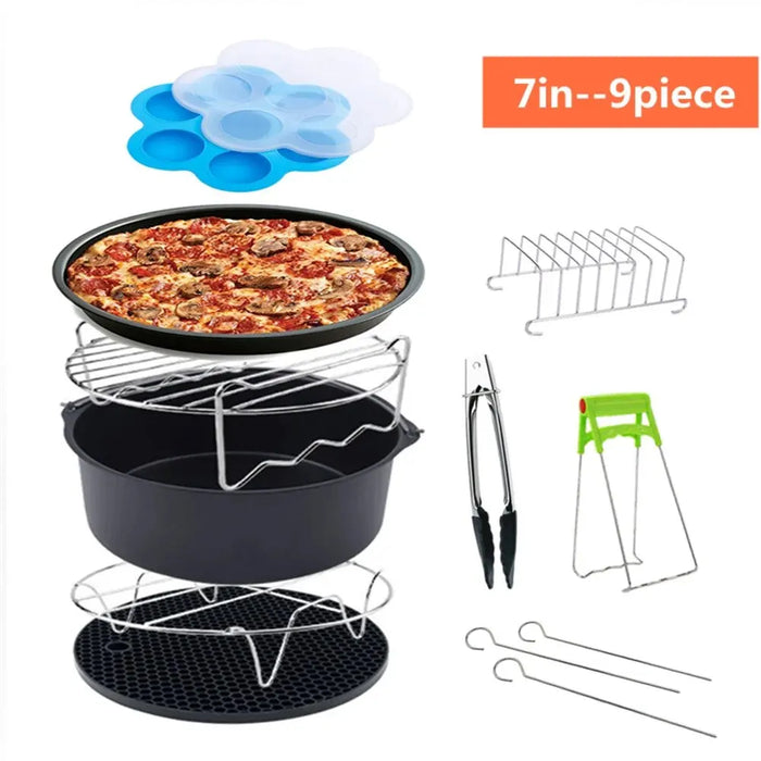 Frymaster | Airfryer Accessoire 10pcs Set | Veelzijdig en Handig | Maak Van Elke Maaltijd Een Feest