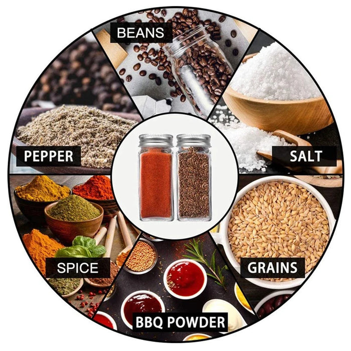CLIDOR ® - Ronde Kruidenpotjes - 12 x 125 ml (Innovatieve 3 mm Glasdikte) Luchtdicht en Stapelbaar Met Bamboedeksel - Spice Jars - Ideaal Voor Het CLIDOR ® - Ronde Kruidenpotjes - 12 x 125 ml (Innovatieve 3 mm Glasdikte) Luchtdicht en Stapelbaar Met Bamboedeksel - Spice Jars - Ideaal Voor Het